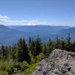 Mt. Rainier and Snoqualamine Valley from Mount Si
