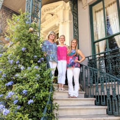 On the steps of John Rutledge House before heading to dinner at Magnolias