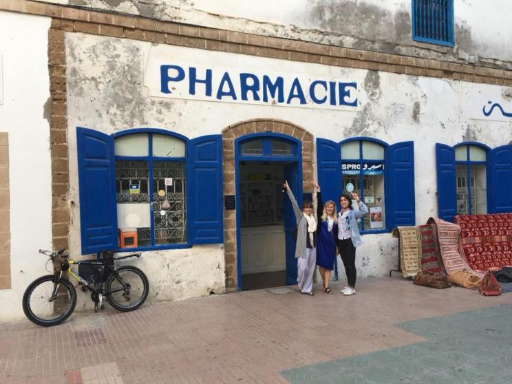 Pharmacists at a Pharmacie in Essaouira Morocco